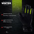 JAG Velocity Winter Riding Gloves - Waterproof, Touchscreen, Knuckle Armor
